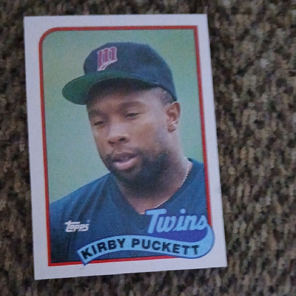 Topps Baseball Card - Blue and Red
